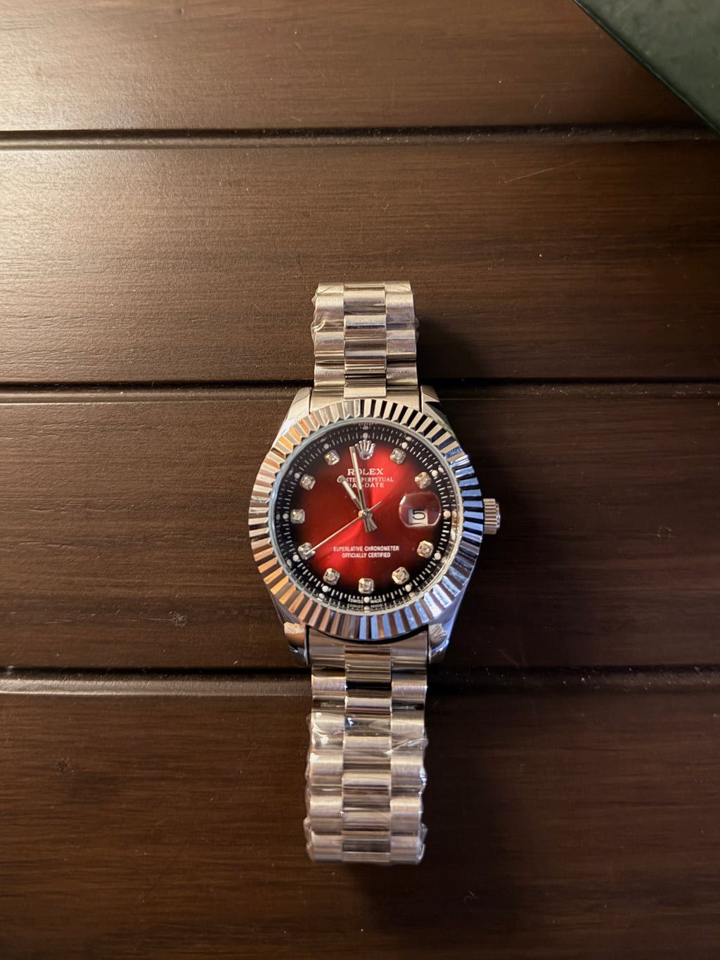 Rolex Date-just Red